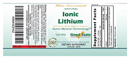 Good State Liquid Ionic Lithium Ultra Concentrate (10 drops equals 500 mcg Good State buy supplements canada