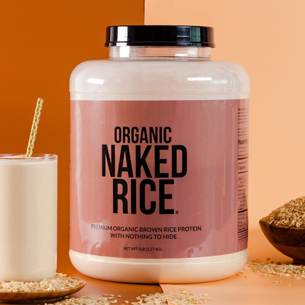 NAKED Rice 1Lb - Organic Brown Rice Protein Powder - Vegan Protein Powder, GMO Free, Gluten Free & Soy Free. Plant-Based Protein, NAKED buy supplements canada