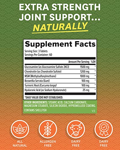 Zenwise Health Glucosamine Chondroitin MSM - Joint Support Supplement with Turmeric Zenwise Health buy supplements canada