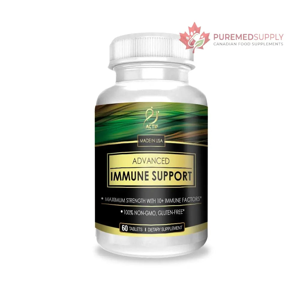 Actif Advanced Immune Support with 10+ Factors for Immunity Booster - 100% Natural, Non-GMO, 60 count ACTIF buy supplements canada