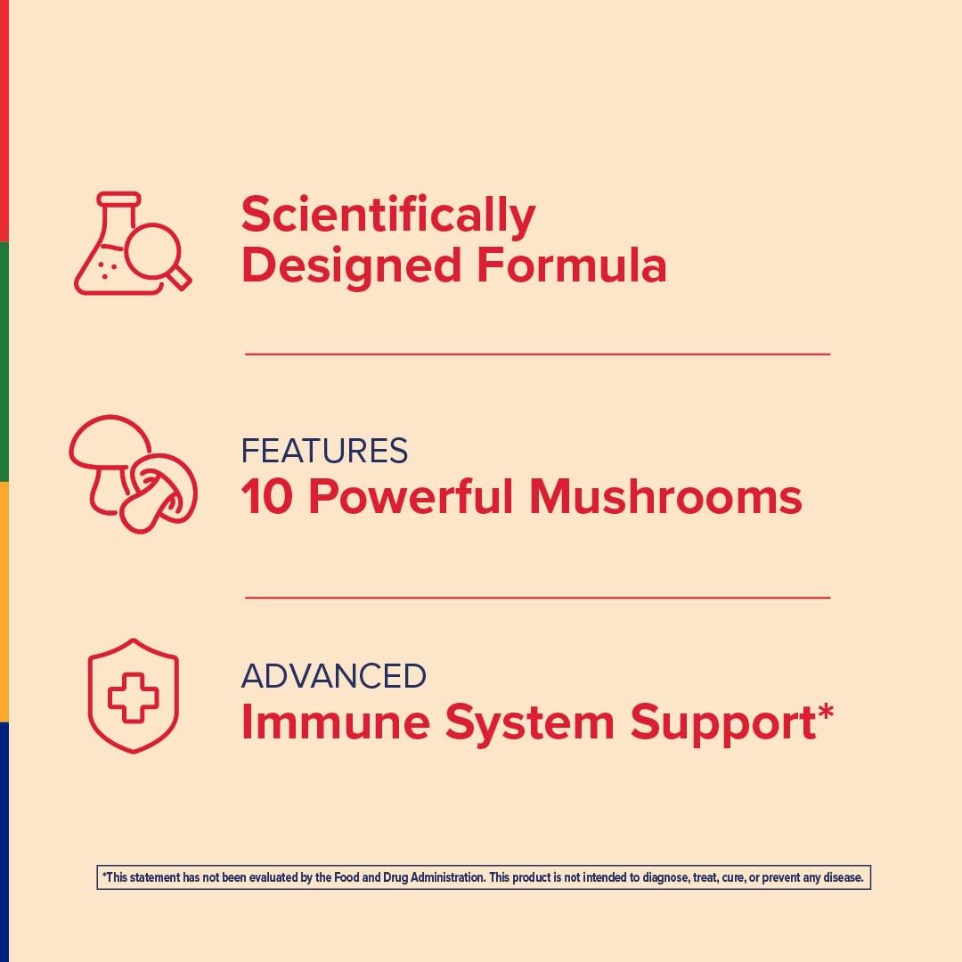 Stop Aging Now - Immune Support - with Vitamin C, Vitamin D3 and Mushroom Complex - 60 Vegetarian Capsules Stop Aging Now buy supplements canada