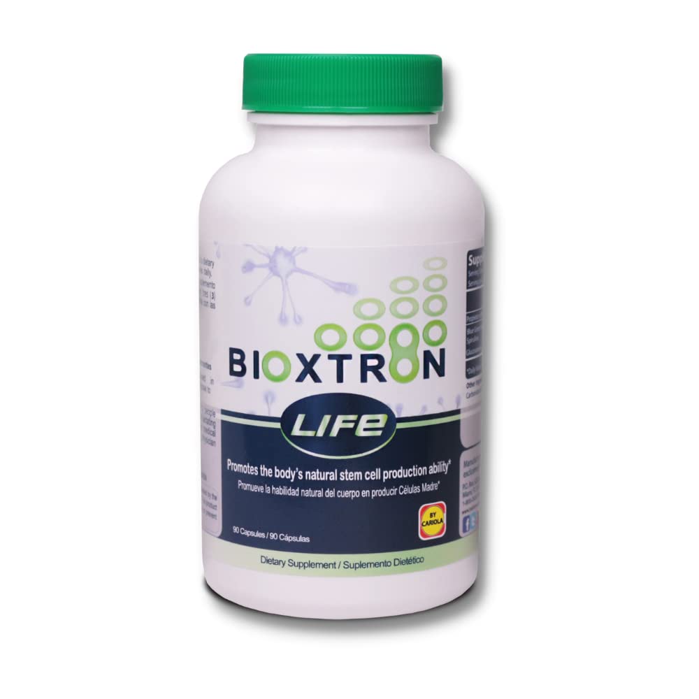 Bioxtron Life AFA Stem Cell Supplement - Joint Support & Muscle Pain - Immune System Support - Support Energy Levels - Stem Cell Production - Blue Green Algae Spirulina - 90 Caps + Cream 2 oz Bioxtron buy supplements canada