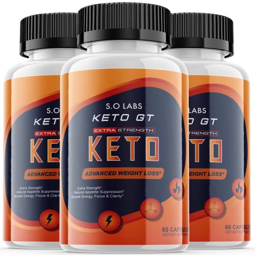(3 Pack) Keto GT Weight Manaement Pills Advanced Formula Pastillas dr Tablets 800mg S.O Labs buy supplements canada
