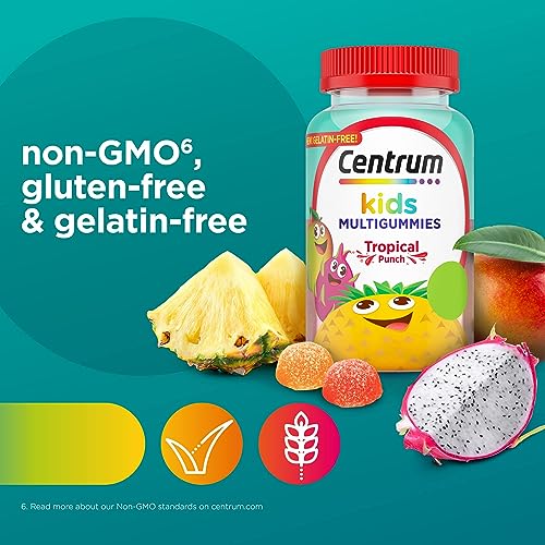 Centrum Kids Multivitamin Gummies, Tropical Punch Flavor Made With Natural Flavors Centrum buy supplements canada