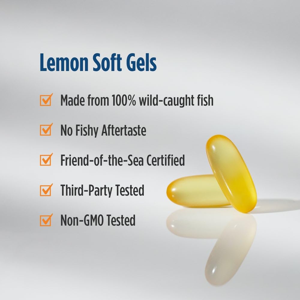 Nordic Naturals Omega-3D, Lemon Flavor - 120 Soft Gels - 690 mg Omega-3 + 1000 IU Vitamin D3 - Fish Oil - EPA & DHA - Immune Support, Brain & Heart Health, Healthy Bones - Non-GMO - 60 Servings Nordic Naturals buy supplements canada