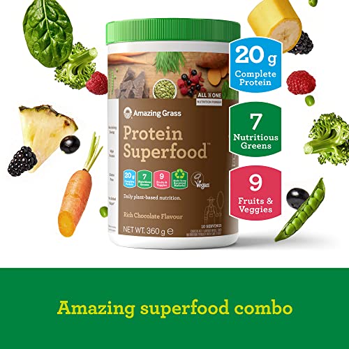 Amazing Grass Protein Superfood, Organic Vegan Protein Powder with Fruit and Vegetables Amazing Grass buy supplements canada