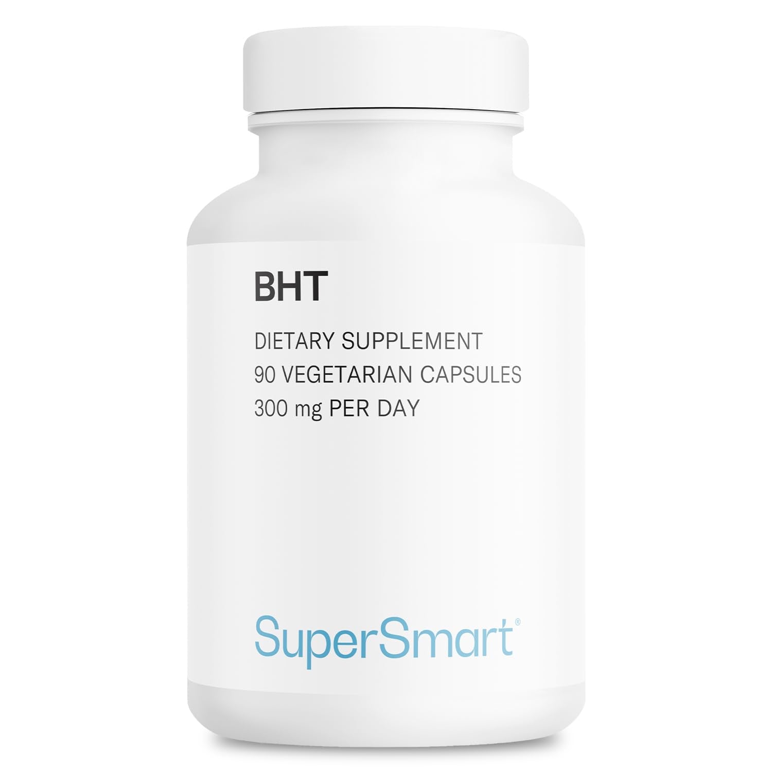 Supersmart - BHT Supplement 300mg per Day - Butylated Hydroxytoluene | Non-GMO & Gluten Free - 90 Vegetarian Capsules Supersmart buy supplements canada