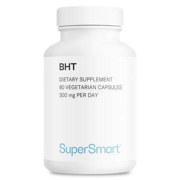 Supersmart - BHT Supplement 300mg per Day - Butylated Hydroxytoluene | Non-GMO & Gluten Free - 90 Vegetarian Capsules Supersmart buy supplements canada