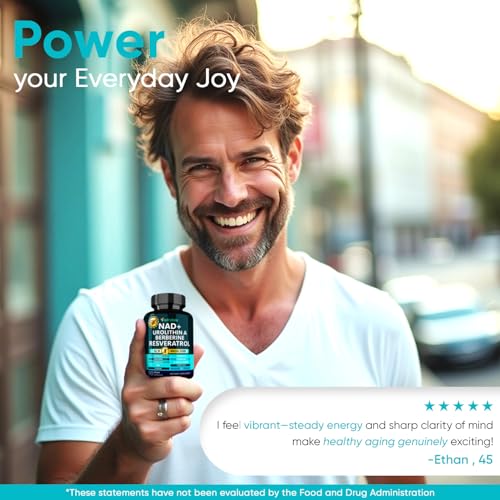 Adndale NAD Supplement. Longevity Formula with Liposomal NAD+, Trans Resveratrol, Urolithin-A, Berberine, CoQ10. NMN Supplement Alternative. 90 Count Adndale buy supplements canada