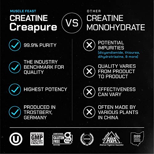 Muscle Feast Creapure Creatine Monohydrate Powder for Muscle Growth Nutritional Muscle Feast buy supplements canada