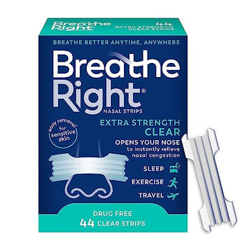 Breathe Right Nasal Strips | Extra Strength | Clear | For Sensitive Skin Breathe Right buy supplements canada