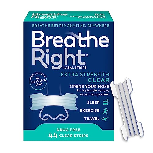 Breathe Right Nasal Strips | Extra Strength | Clear | For Sensitive Skin Breathe Right buy supplements canada