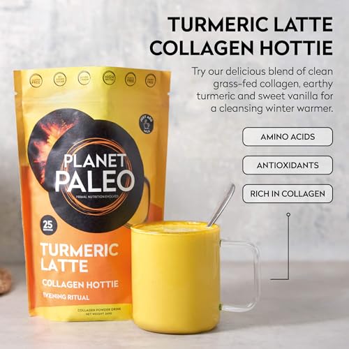 Planet Paleo Pure Collagen - Turmeric Latte (260g, 25 Servings) Planet Paleo buy supplements canada
