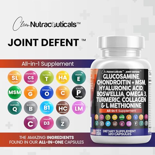 Clean Glucosamine Chondroitin MSM Turmeric Hyaluronic Acid Boswellia Clean Nutraceuticals buy supplements canada