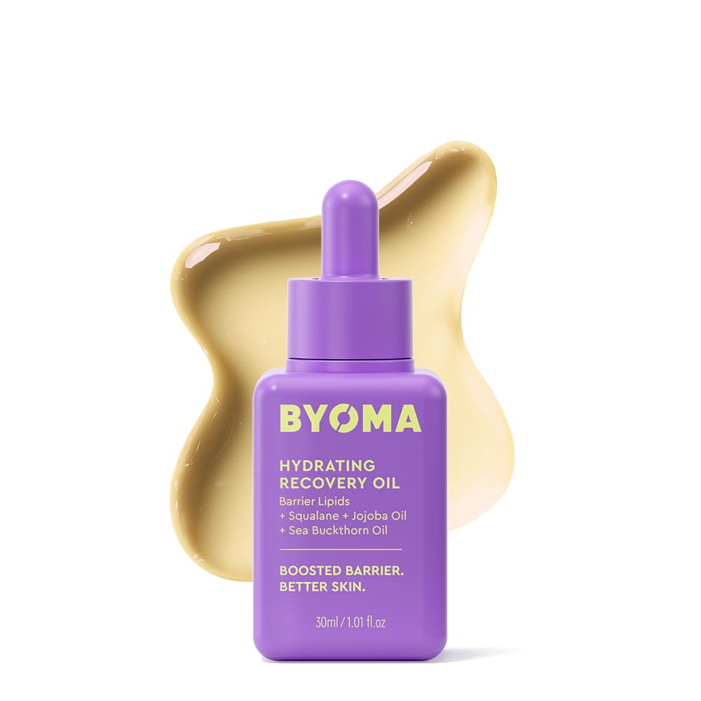 BYOMA Hydrating Recovery Oil - Luxury Face Oil with Squalane, Jojoba Oil & Seabuckthorn Oil - Instant Radiant and Glowy Skin BYOMA buy supplements canada