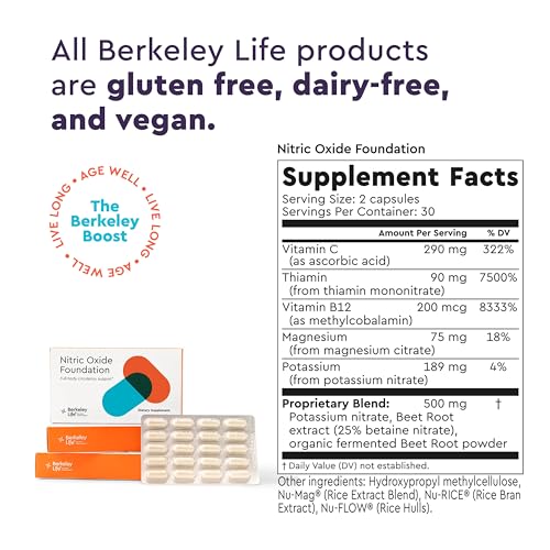 Berkeley Life Professional - Nitric Oxide Booster & Support Supplement with Organic Beetroot Berkeley Life buy supplements canada