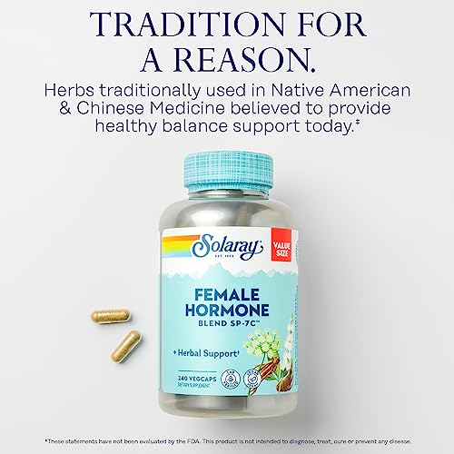Solaray Female Hormone Blend SP-7C, Herbal Support Hormonal Balance for Women SOLARAY buy supplements canada
