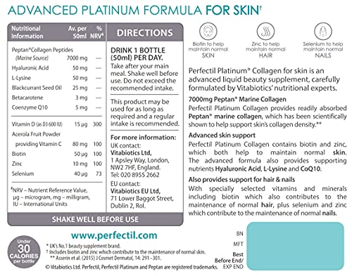 Perfectil Platinum Collagen for Skin 10 x 50 ml Perfectil buy supplements canada