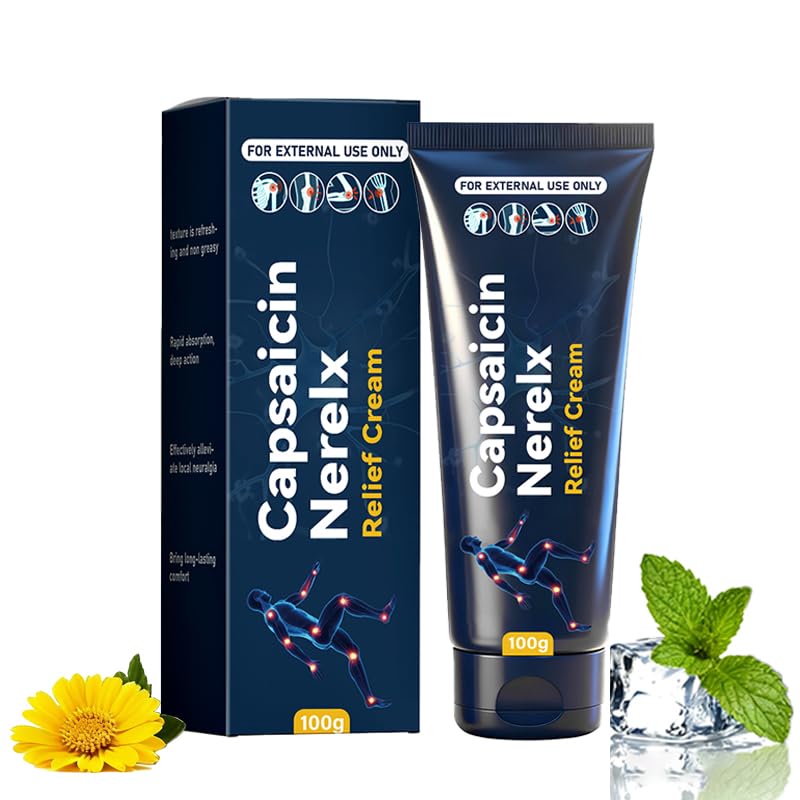 QYGCHUSIN Capsaicin Neuropathy Relief Cream with Arnica, Menthol, MSM & Glucosamine, Soothing Cream for Feet, Hands, Legs, Joints, Waist & Muscles, 100g,1pack QYGCHUSIN buy supplements canada