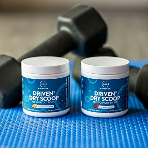 MRM Nutrition Driven Dry Scoop Pre-Workout Powder| Sour Berry Flavored| Pure Ingredients MRM buy supplements canada