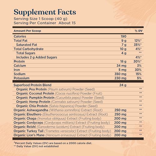 Four Sigmatic Organic Vegan Protein Powder | 18g Plant-Based Protein per Serving Four Sigmatic buy supplements canada