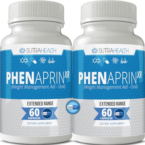 PhenAprin XR Maximum Strength Appetite Suppressant Diet Pills - 2-Pack, Metabolism Boosting SutraHealth buy supplements canada