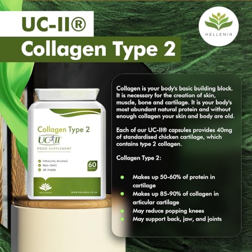 UC-II® Collagen Type 2-40mg - 60 Capsules | Joint Support | Manufactured in The UK Hellenia buy supplements canada