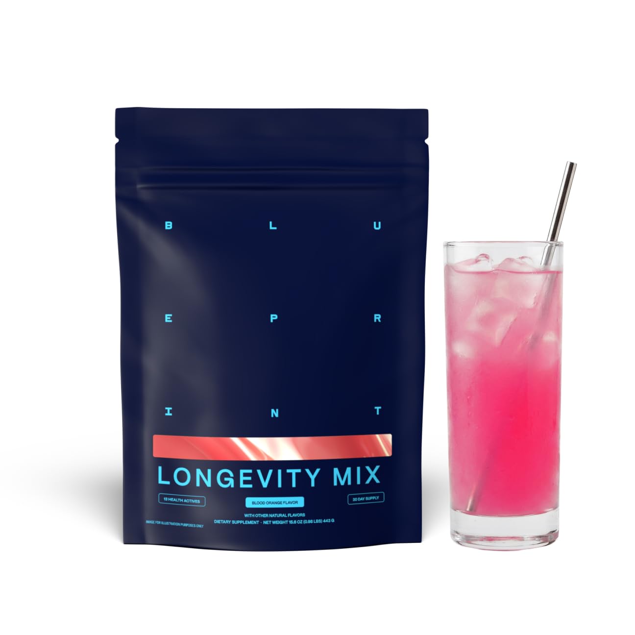 Blueprint Bryan Johnson Longevity Mix - Muscle Builder & Recovery Supplement - Promotes Focus and Balanced Mood - Magnesium, Creatine, L-Theanine Blueprint Bryan Johnson buy supplements canada