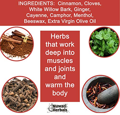 Healing Balm Massage for Sore Muscles and Joints – Nuwati Herbals Indian Blanket Balm – Sweet Smelling Warmth with Cinnamon, Cloves, Camphor, Menthol, 4 Ounces Nuwati Herbals buy supplements canada