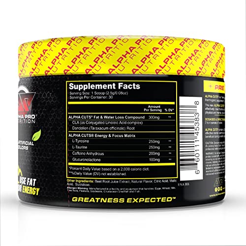 Alpha Pro Nutrition Alpha Cuts Fat Burner Thermogenic Men Women Pre Cardio Workout Alpha Pro Nutrition buy supplements canada