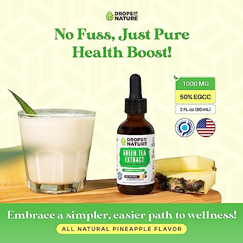 Green Tea Extract - 1000mg - 50% EGCG - Green Tea Liquid Drops, 4x more Powerful than Drops Of Nature buy supplements canada