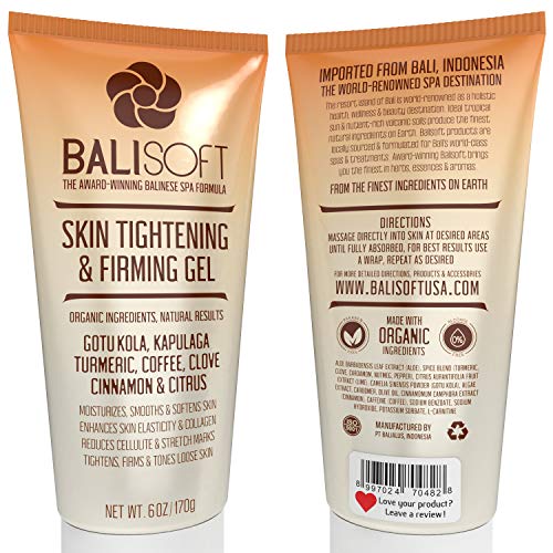 BALISOFT Organic Skin Tightening & Firming Gel. Full Body Slimming, Toning, Anti-Aging BALISOFT buy supplements canada
