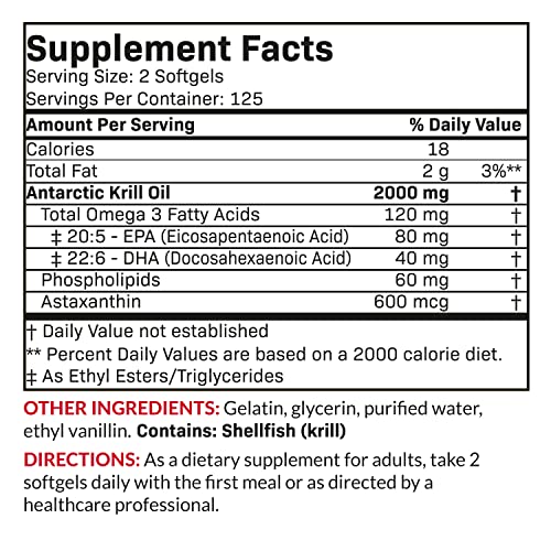 Futurebiotics Antarctic Krill Oil 2000mg with Astaxanthin, Omega-3s EPA, DHA and Phospho Futurebiotics buy supplements canada