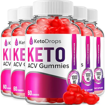 (5 Pack) Keto Drops ACV Gummies - Drops Keto Plus ACV Advanced Formula Gummies Rillvo buy supplements canada