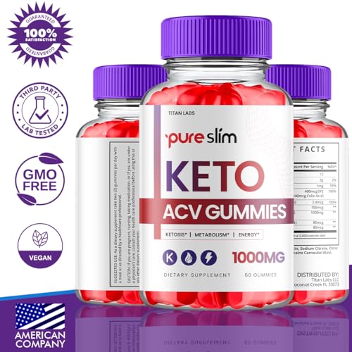(3 Pack) Pure Slim Keto ACV Gummies, Pure Slim Keto ACV Advanced Weight Loss 1000 MG Titan Labs buy supplements canada