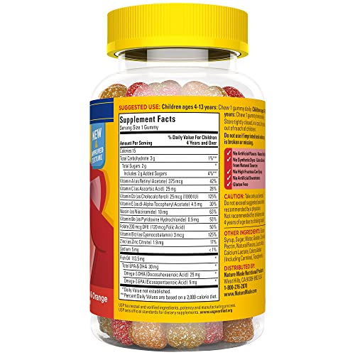 Nature Made Kids First Multivitamin with Omega-3, Kids Gummy Multivitamins with Vitamins and Minerals for Nutritional Support, 70 Gummies Nature Made buy supplements canada