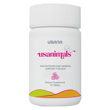 USANA Usanimals Multivitamin for Kids - Daily Chewable Tablets with Vitamins A, C, D, E, B6, B12, Zinc, Iron - Supports Immune, Bone & Brain Health USANA buy supplements canada