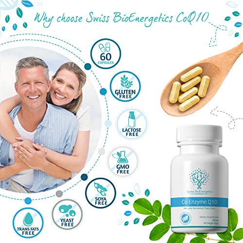 Co Enzyme Q10 CoQ10 300mg 60 Capsules - Superior Naturally Fermented Trans Form swiss bioenergetics buy supplements canada
