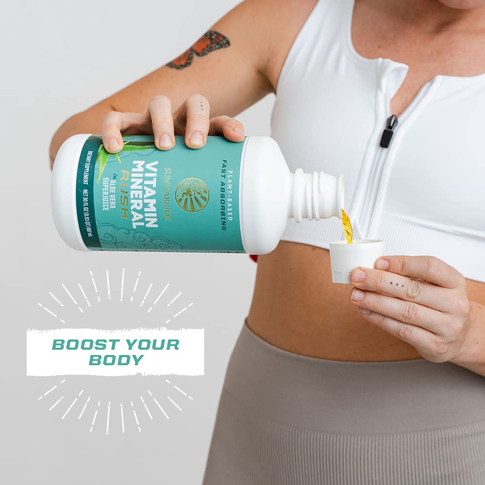 Sunwarrior Liquid Multivitamin Supplements & Minerals Vegan Plant-Based with Aloe Vera for Men and Women | Energy & Immune Support Gluten Sugar Dairy Free | 30 Fl Oz Sunwarrior buy supplements canada