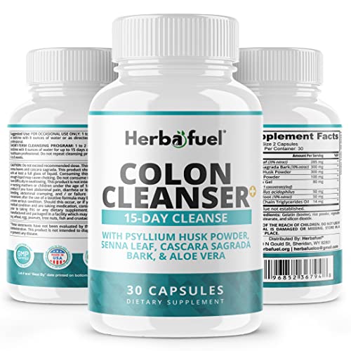 Herbafuel Colon Cleanse - Supports Detox, Gut Health, & Bloating Relief - Contains Herbs Herbafuel buy supplements canada