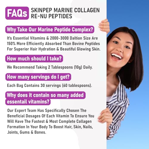 SkinPep® Collagen Re-Nu Liquid Shot Sachet 15-30 Day Supply - The Anti-Ageing Daily Collagen Drink Mix SkinPep buy supplements canada