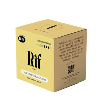 Rif Care Highly Absorbent Tampons, Organic Cotton, Non-Applicator (Super Absorbency Tampons) 18 Count Rif care buy supplements canada