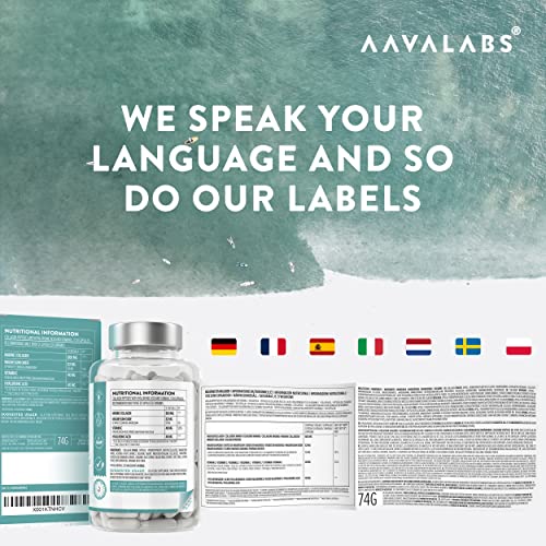 Marine Collagen Tablets for Women and Men with Hyaluronic Acid, Natural Vitamin C & Magnesium - with Pure Collagen peptides AAVALABS buy supplements canada