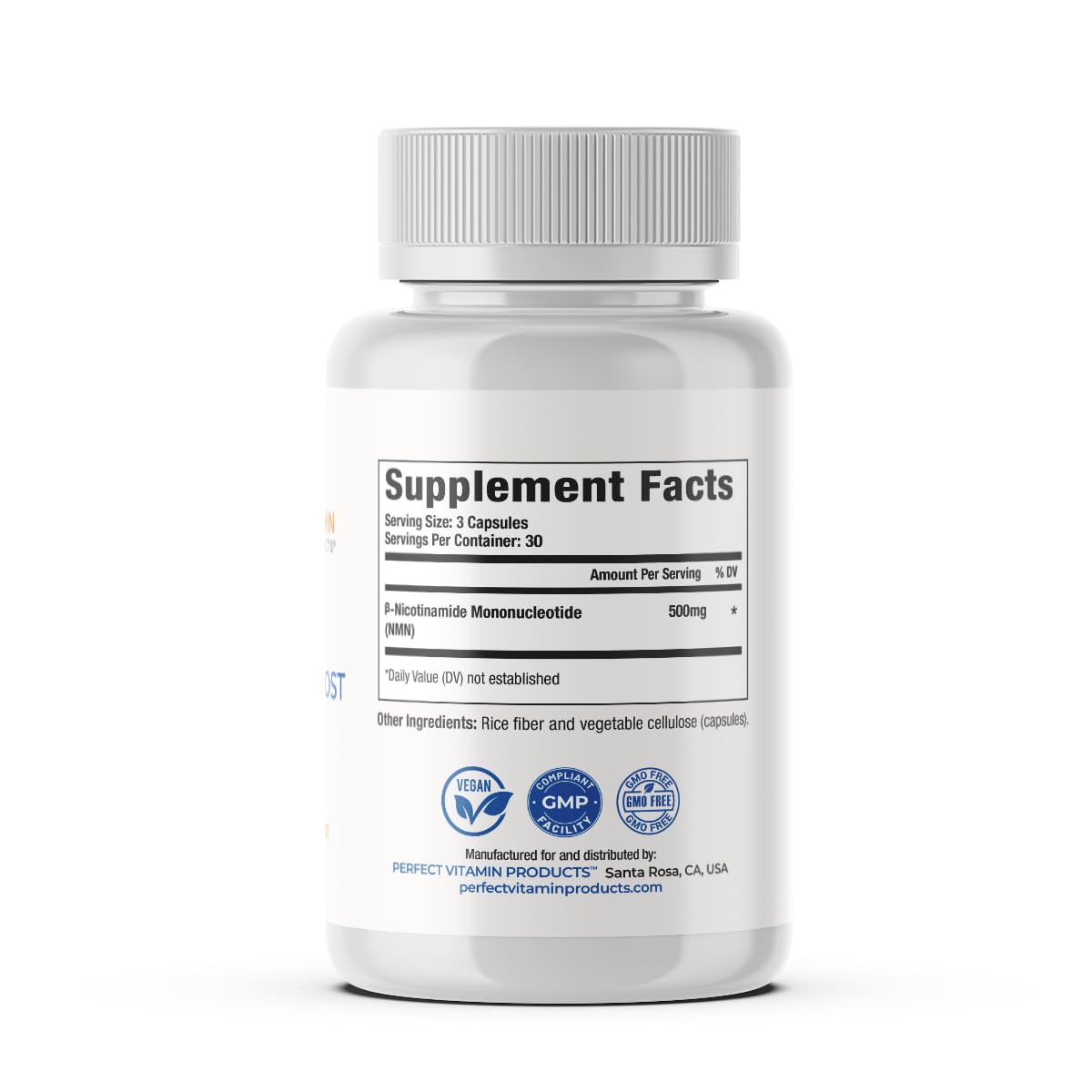 Perfect Vitamin Products NAD+ Cellular Boost – 500mg NMN Supplement for NAD+ Support, Cellular Energy, Brain Clarity & Anti-Aging – Longevity & Recovery Support – 90 Vegan Capsules (30 Servings) Perfect Vitamin Products buy supplements canada