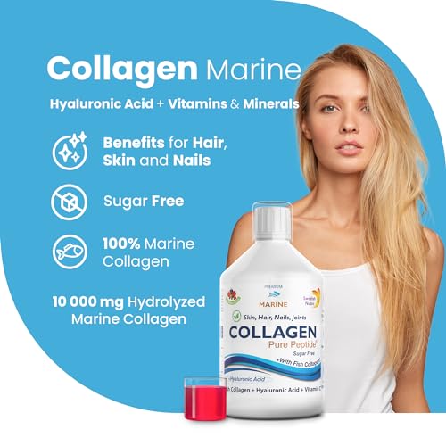 Swedish Nutra Liquid Marine Collagen - Sugar Free Berry Flavour | Minimize Fine Lines, Wrinkles & Improve Skin Elasticity Swedish Nutra buy supplements canada