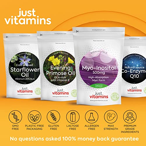 Myo-Inositol Capsules - 500mg x90 Capsules - Pure Premium Quality Myo Inositol Vitamin Just Vitamins buy supplements canada