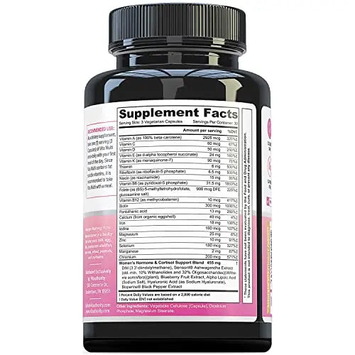 Vitauthority Multivitamin for Women Women’s Daily Multi-Vitamin Supplement with DIM, Iodine, Ashwagandha Supports Youthful Complexion Vitauthority buy supplements canada