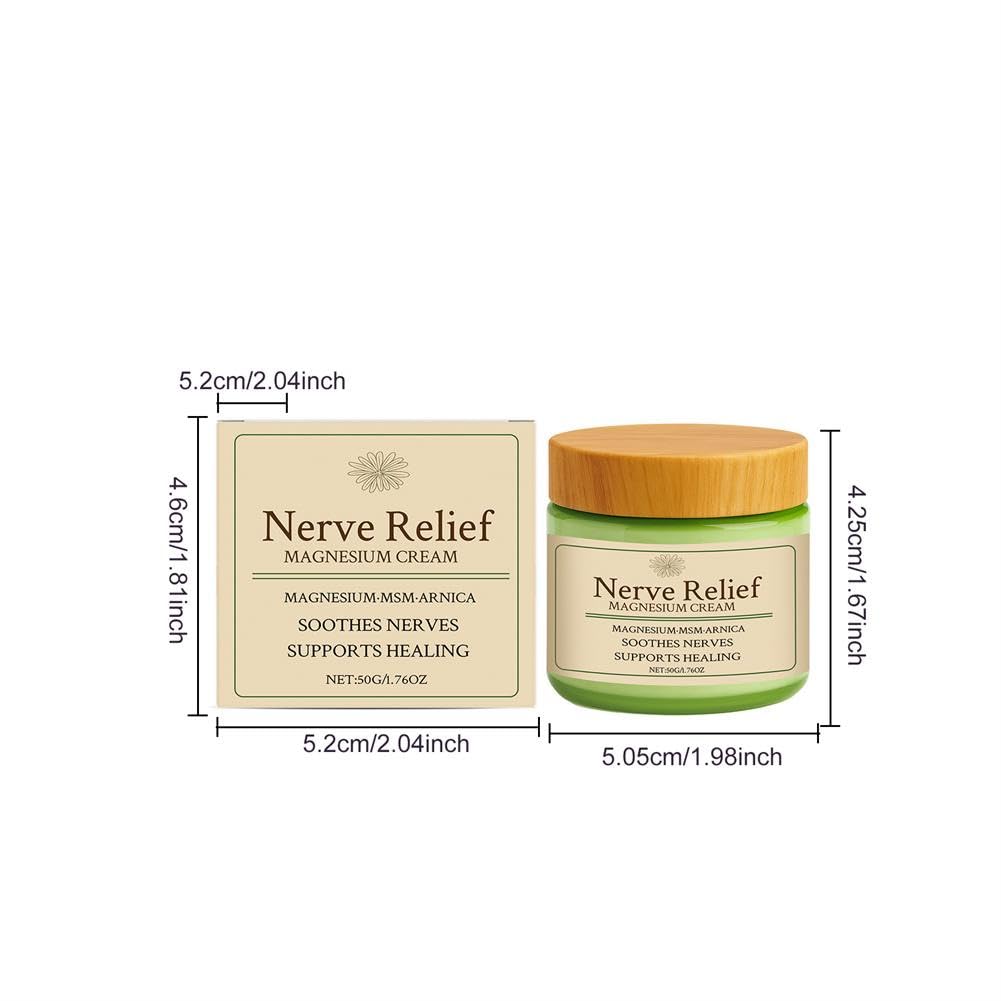 Total Relief Magnesium Cream - Nerve Relief Magnesium Cream with MSM & Arnica,Total ReliefCream for Muscle Relaxation, Soothes Nerves & Daily Soothing Support, Deep Hydration,50g/1.76oz Aus Healthcare buy supplements canada