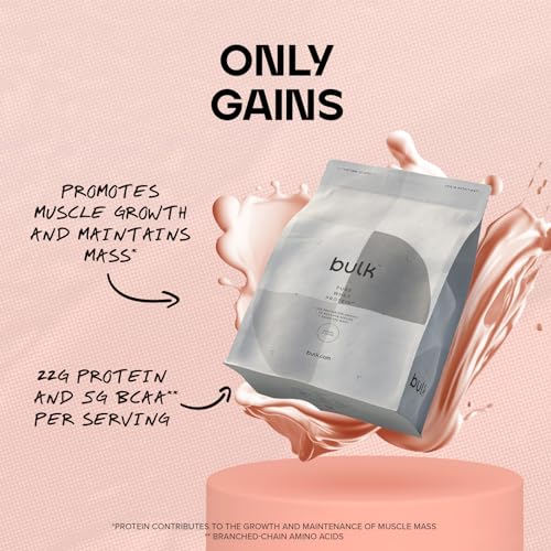Bulk Pure Whey Protein Powder Shake, Berries and Cream, 2.5 kg, Packaging May Vary Bulk buy supplements canada