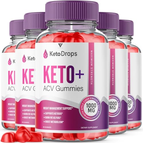 (5 Pack) Keto Drops ACV Gummies, Ketodrops Keto ACV Gummies Advanced Weight Loss Fyvus buy supplements canada